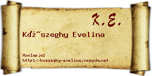 Kőszeghy Evelina névjegykártya